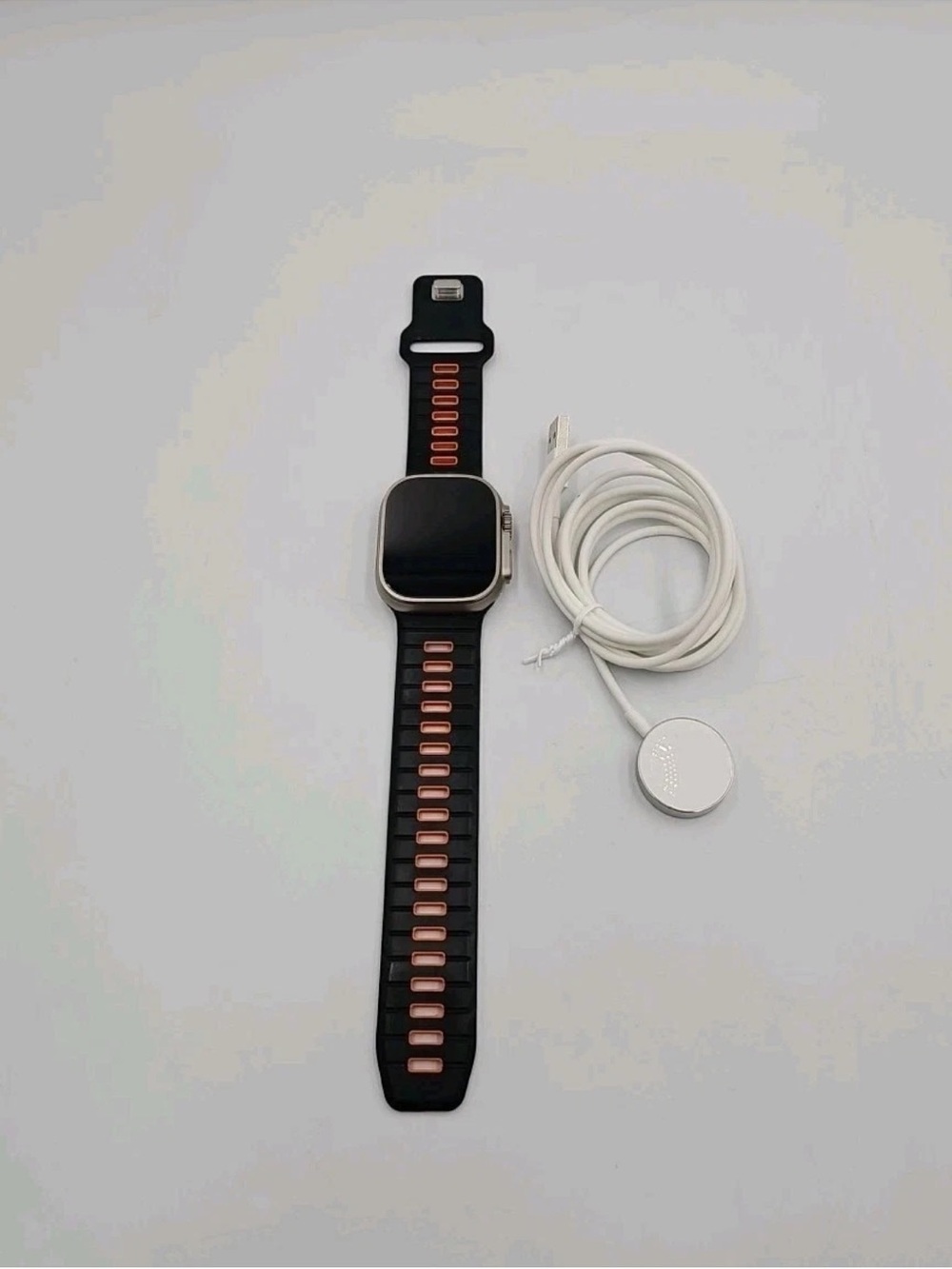 Black and Orange Silicone Replacement Watch Bands for Smartwatches